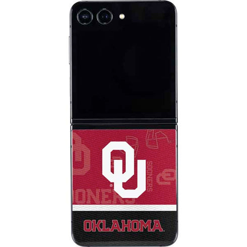University of Oklahoma Split Jersey Galaxy Z Flip5 5G Skin